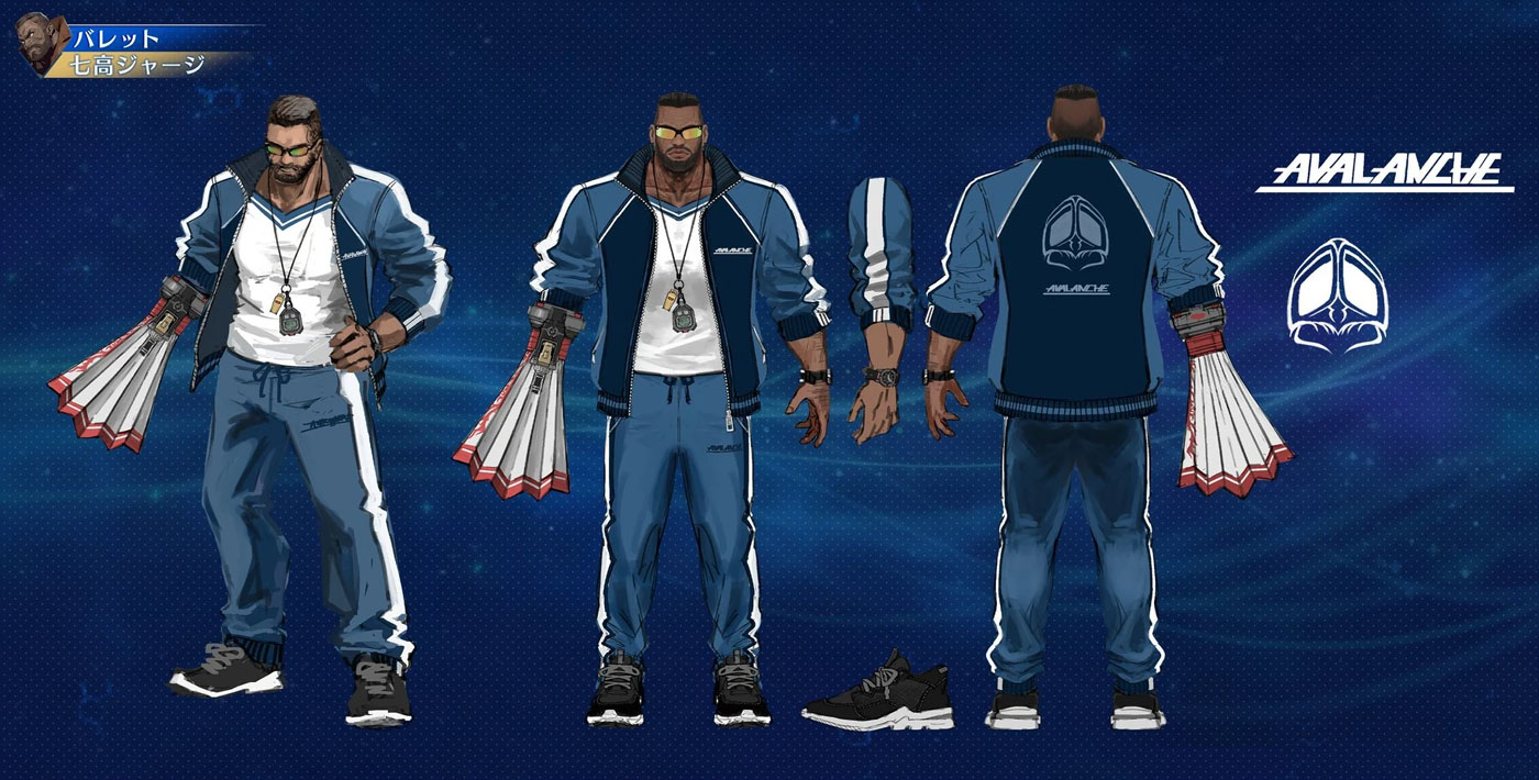 Barret, Seventh High Athletic Gear Art from Final Fantasy VII: Ever Crisis