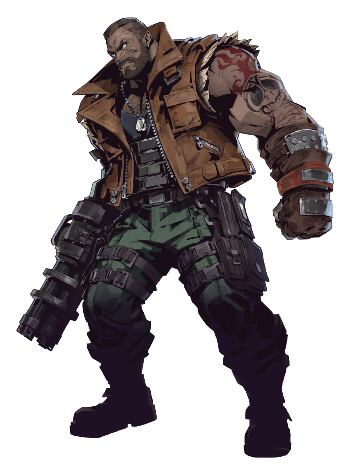 Barret Wallace Artwork from Final Fantasy VII: Ever Crisis