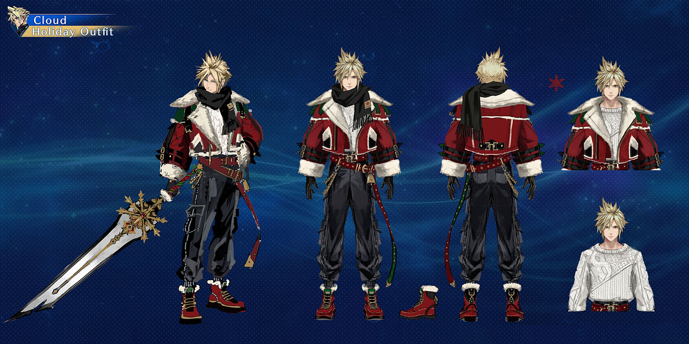 Cloud, Holiday Outfit Art from Final Fantasy VII: Ever Crisis