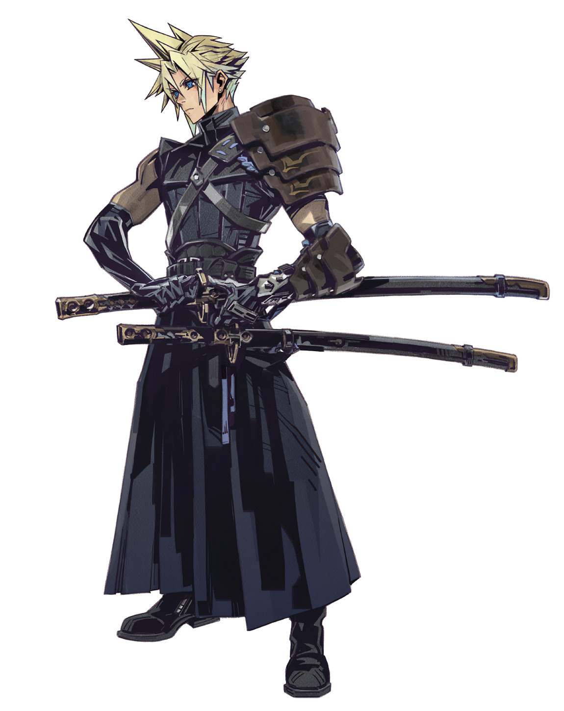 Cloud Murasame Battle Garb Art from Final Fantasy VII: Ever Crisis