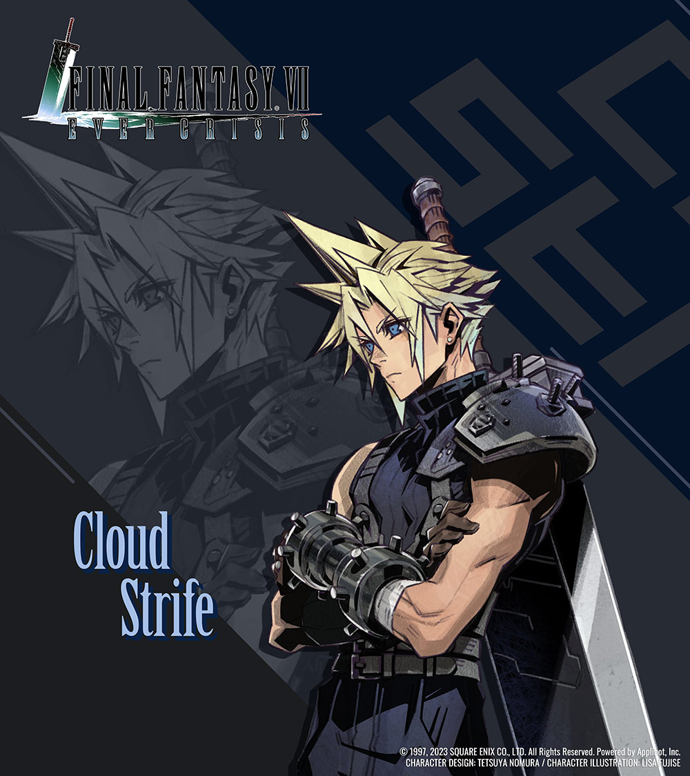Cloud Strife Portrait Art from Final Fantasy VII: Ever Crisis
