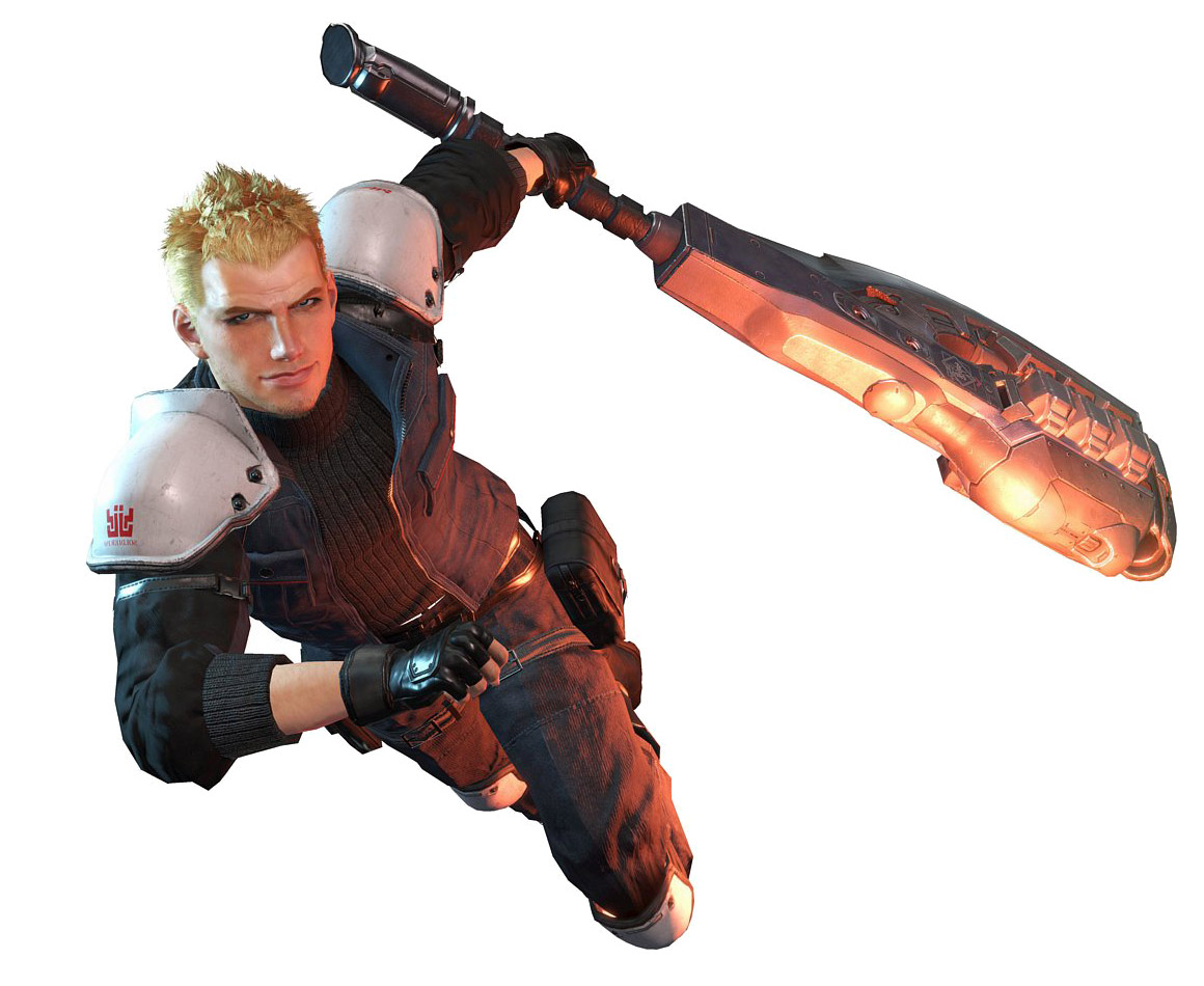 Glenn Lodbrok Battle Art from Final Fantasy VII: Ever Crisis
