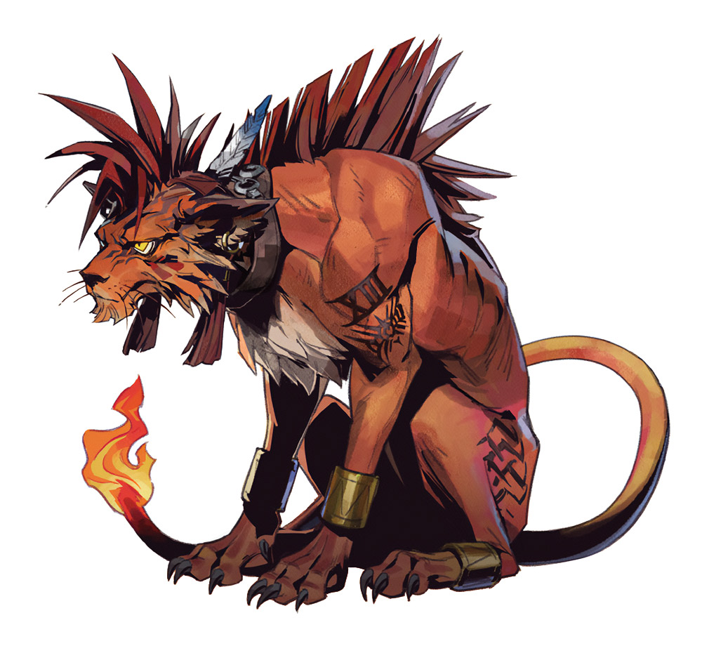 Red XIII Artwork from Final Fantasy VII: Ever Crisis