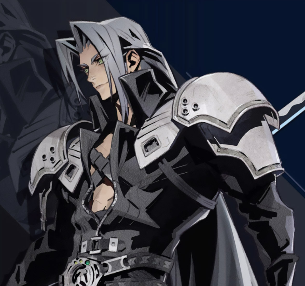 Sephiroth Portrait Art from Final Fantasy VII: Ever Crisis