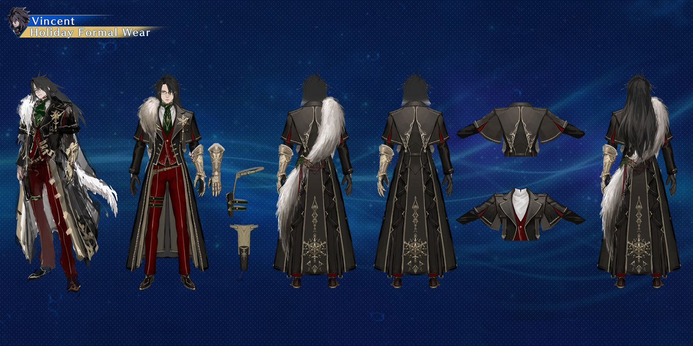 Vincent, Holiday Formal Wear Art from Final Fantasy VII: Ever Crisis