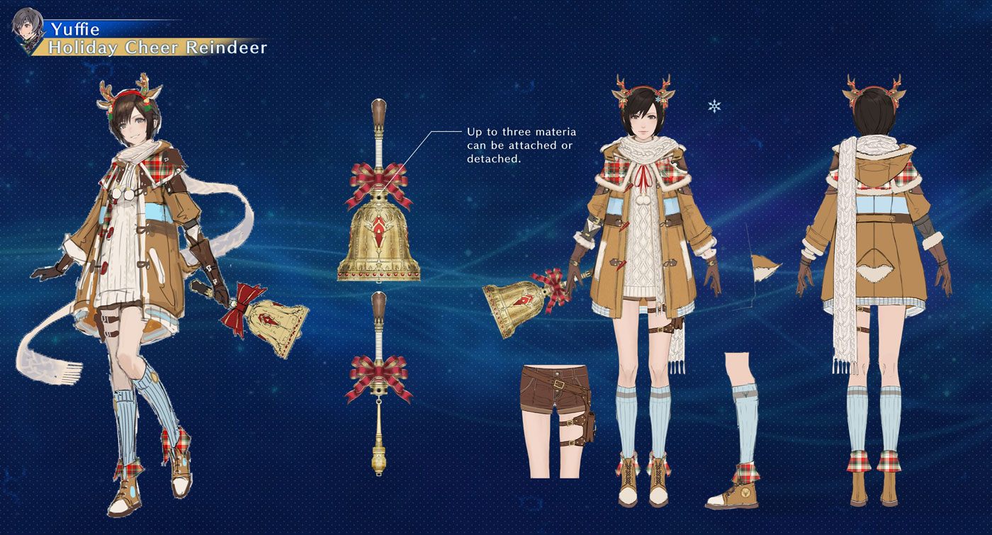 Yuffie, Holiday Cheer Reindeer Art from Final Fantasy VII: Ever Crisis