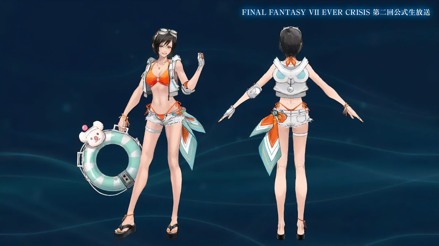 Yuffie, Summer Moogle Art from Final Fantasy VII: Ever Crisis