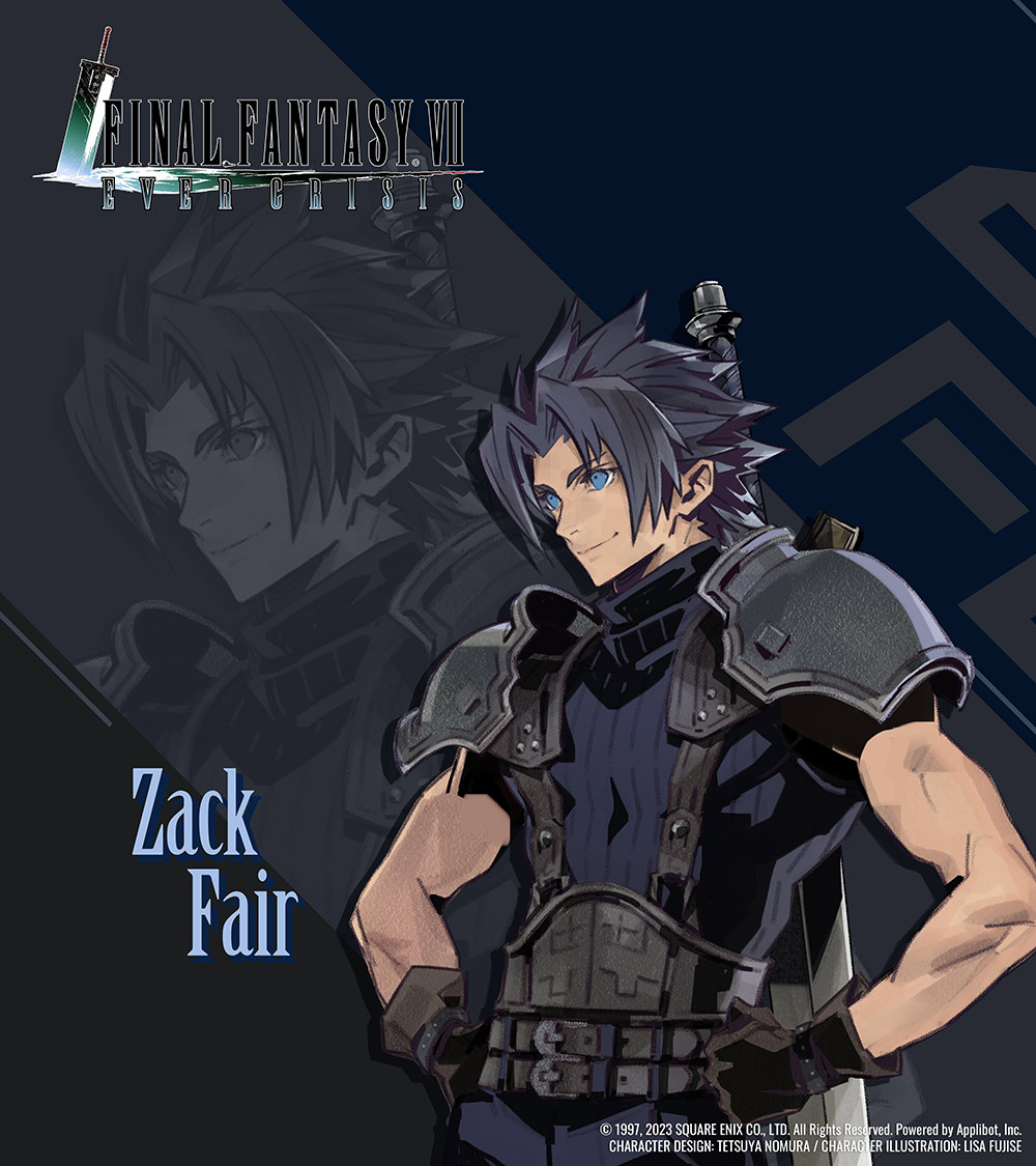 Zack Fair Portrait Art from Final Fantasy VII: Ever Crisis