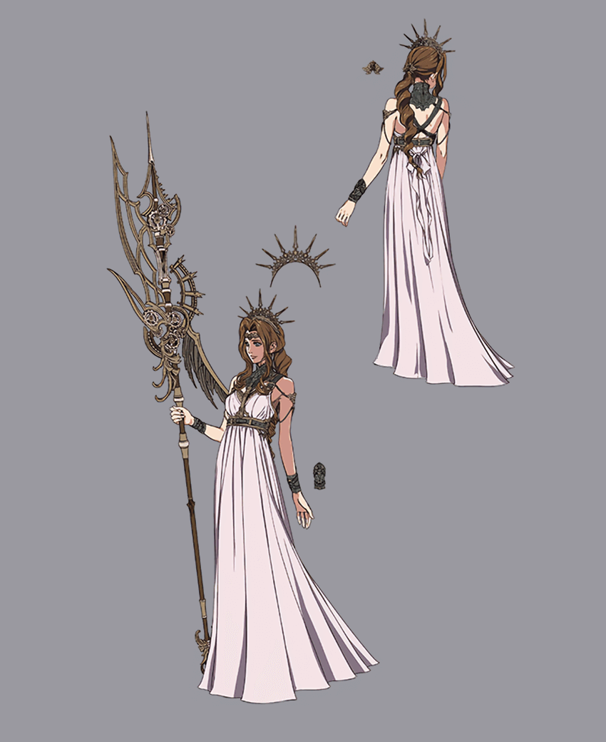Aerith's Loveless Costume Art from Final Fantasy VII Rebirth