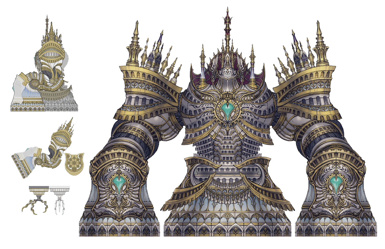 Alexander Concept Art from Final Fantasy VII Rebirth