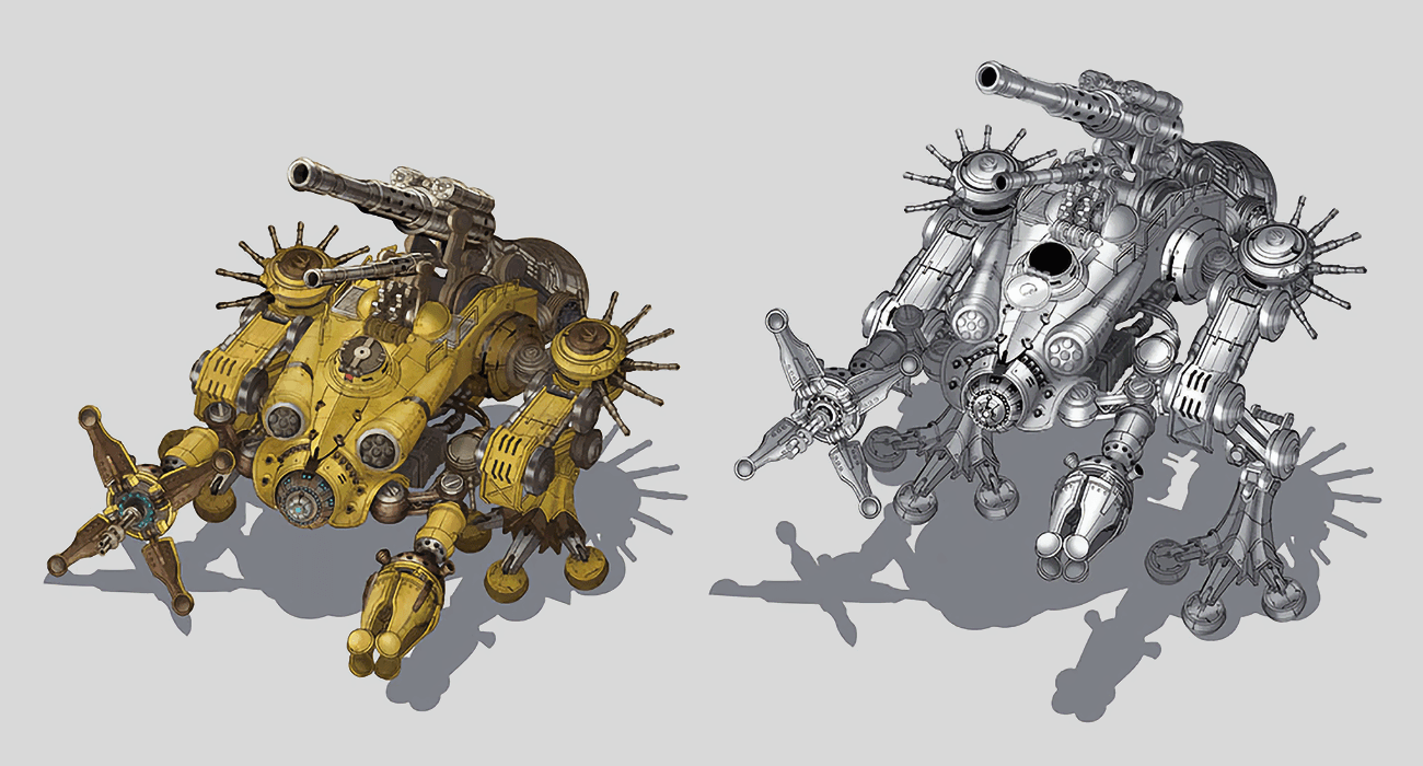 Anuran Suppressor Concept Art from Final Fantasy VII Rebirth
