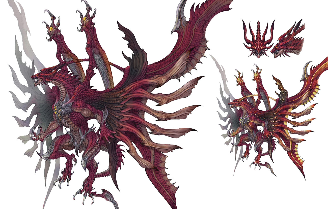 Bahamut Arisen Concept Art from Final Fantasy VII Rebirth