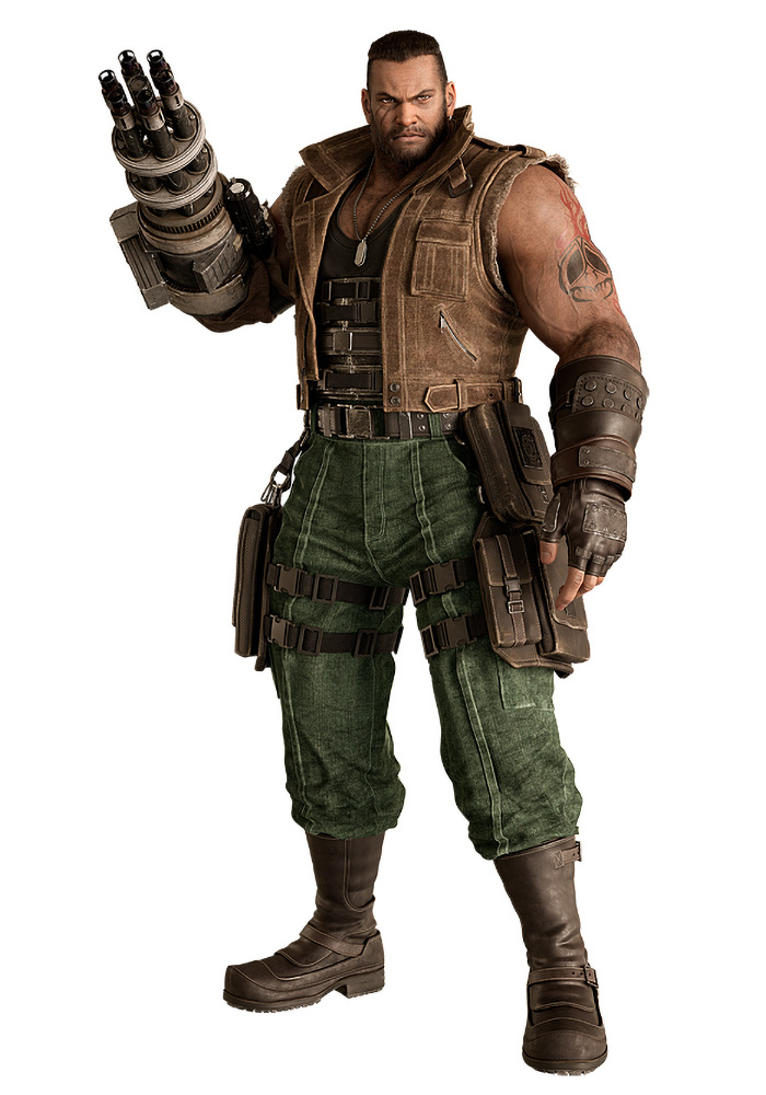 Barret Artwork from Final Fantasy VII Rebirth