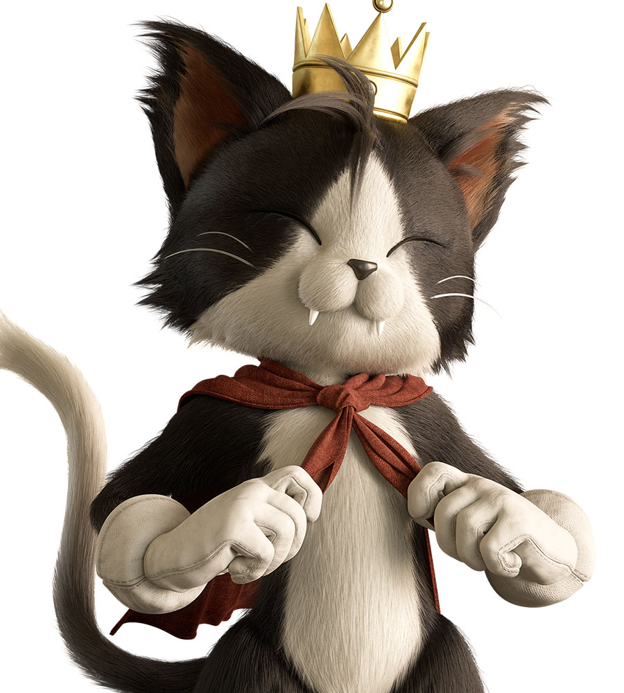 Cait Sith Bust Artwork from Final Fantasy VII Rebirth