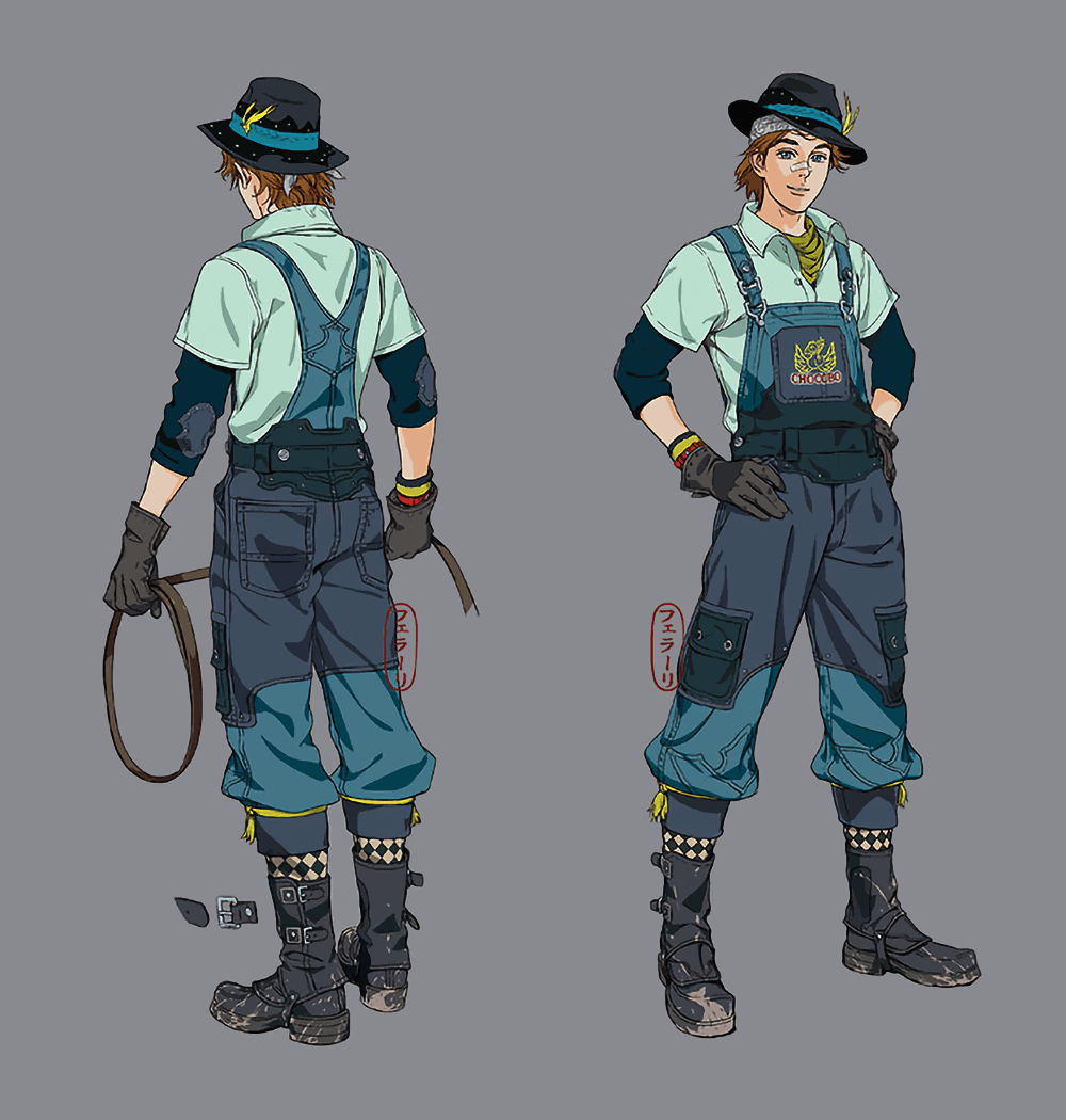 Choco Billy Concept Art from Final Fantasy VII Rebirth