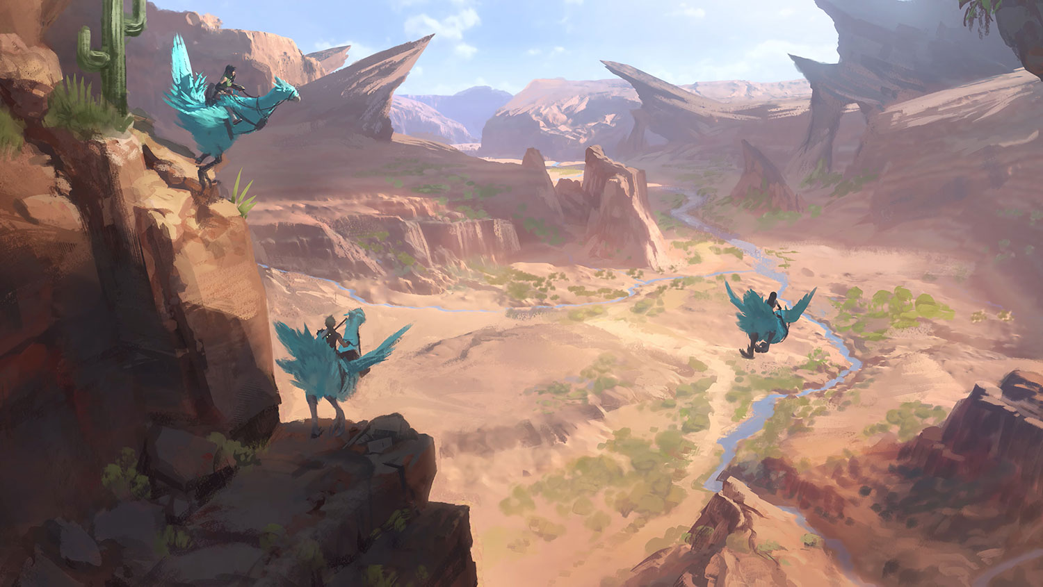 Chocobo Exploration Concept Art from Final Fantasy VII Rebirth