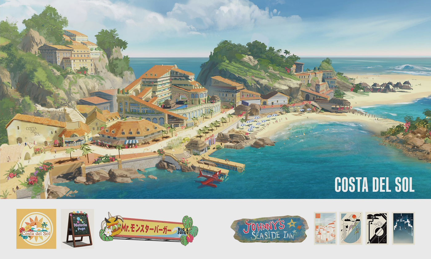 Costa del Sol Concept Art from Final Fantasy VII Rebirth