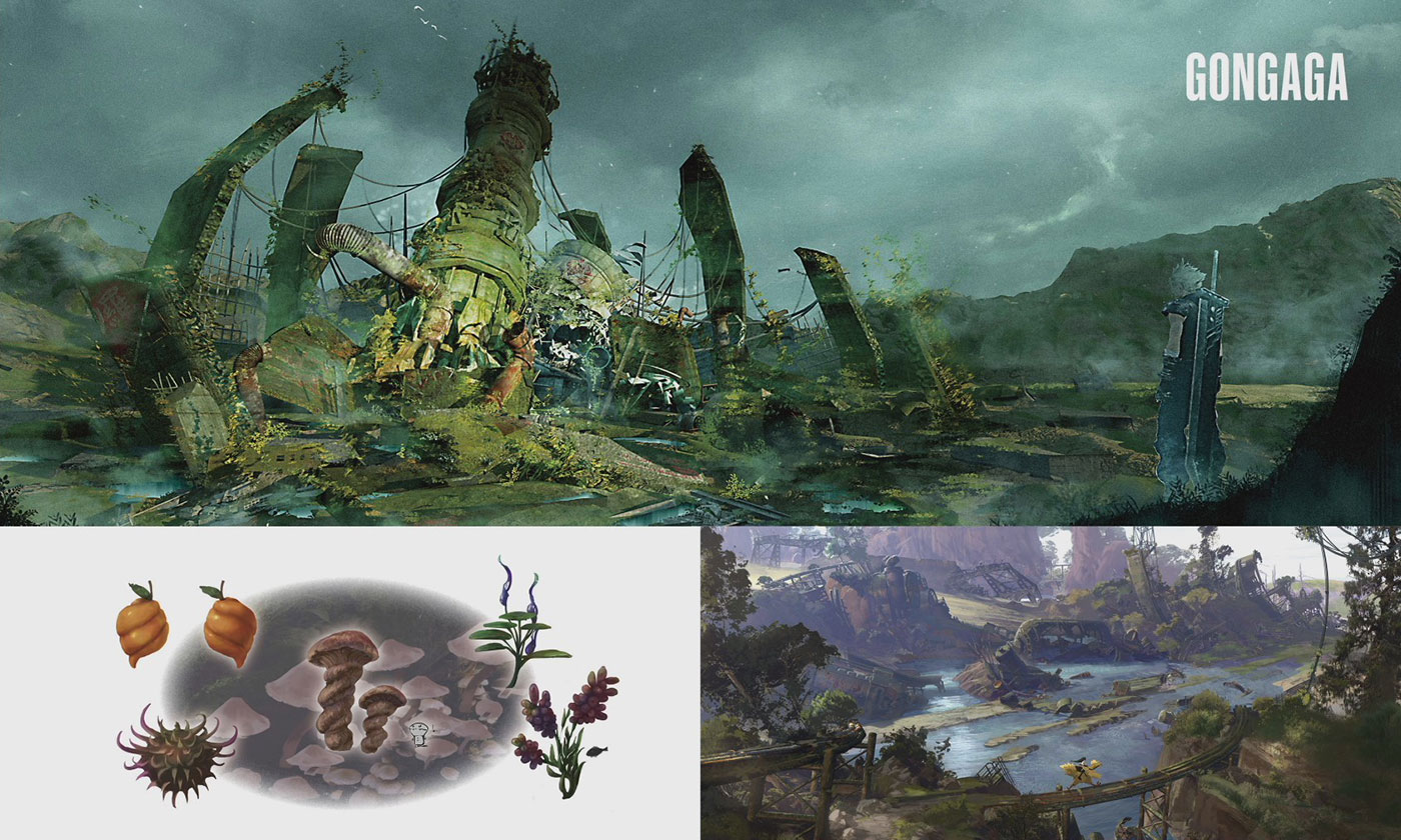 Gongaga Concept Art from Final Fantasy VII Rebirth