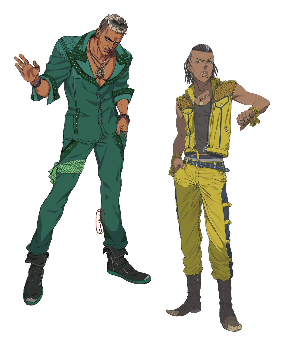 Gus and Garth Concept Art from Final Fantasy VII Rebirth