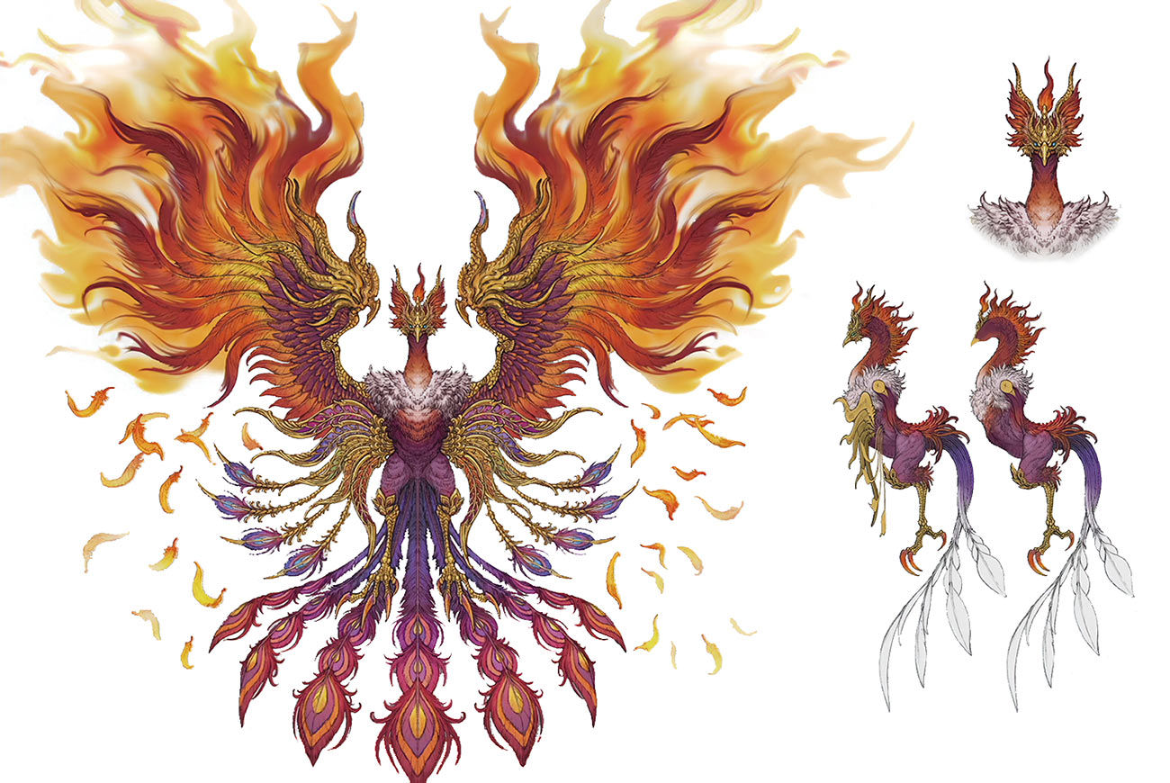 Phoenix Concept Art from Final Fantasy VII Rebirth