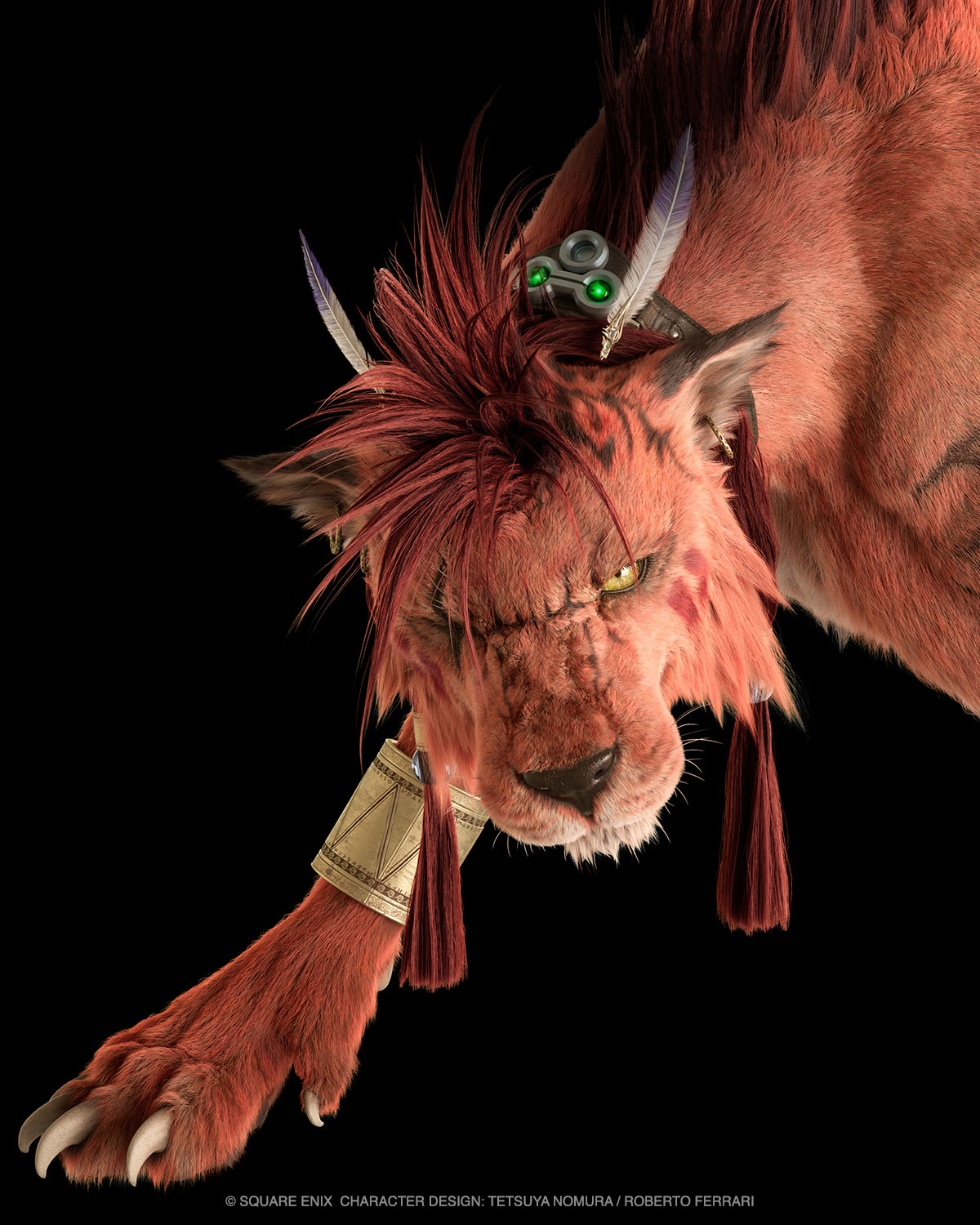 Red XIII Bust Art from Final Fantasy VII Rebirth