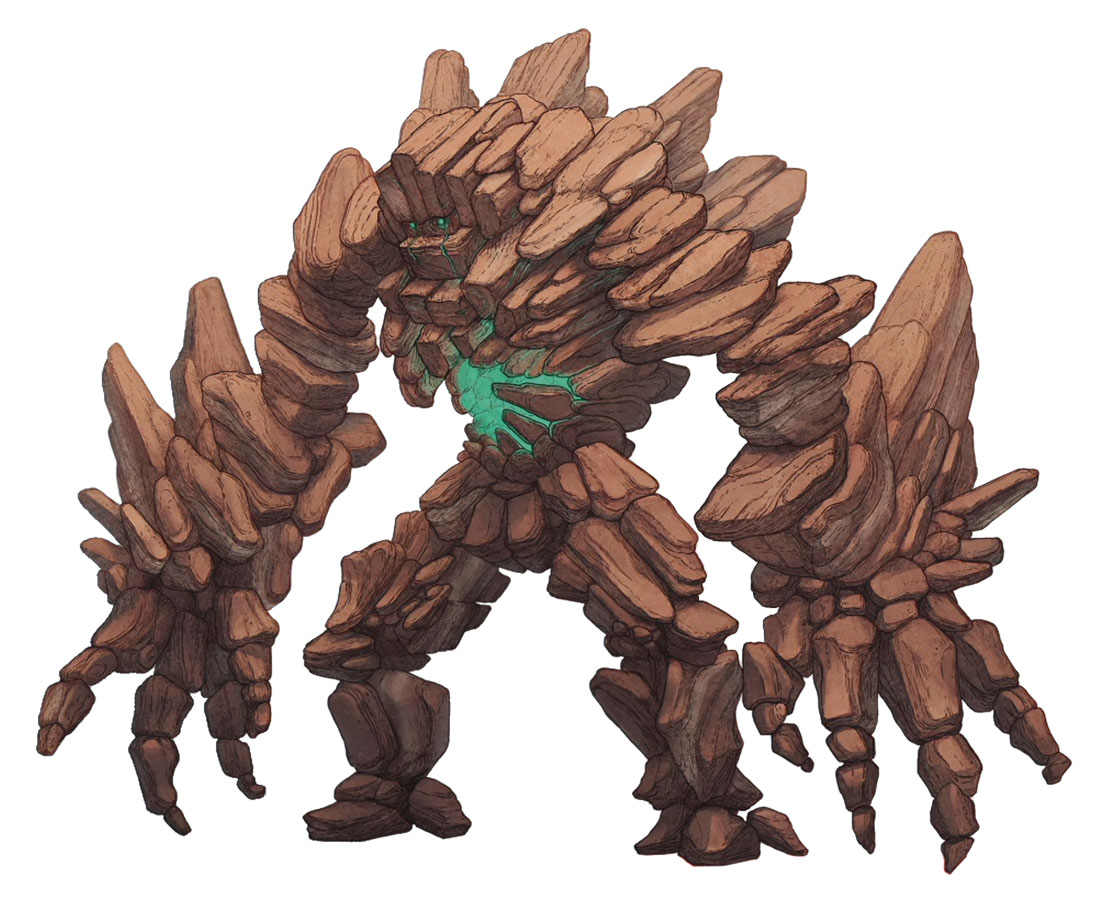 Stone Golem Concept Art from Final Fantasy VII Rebirth
