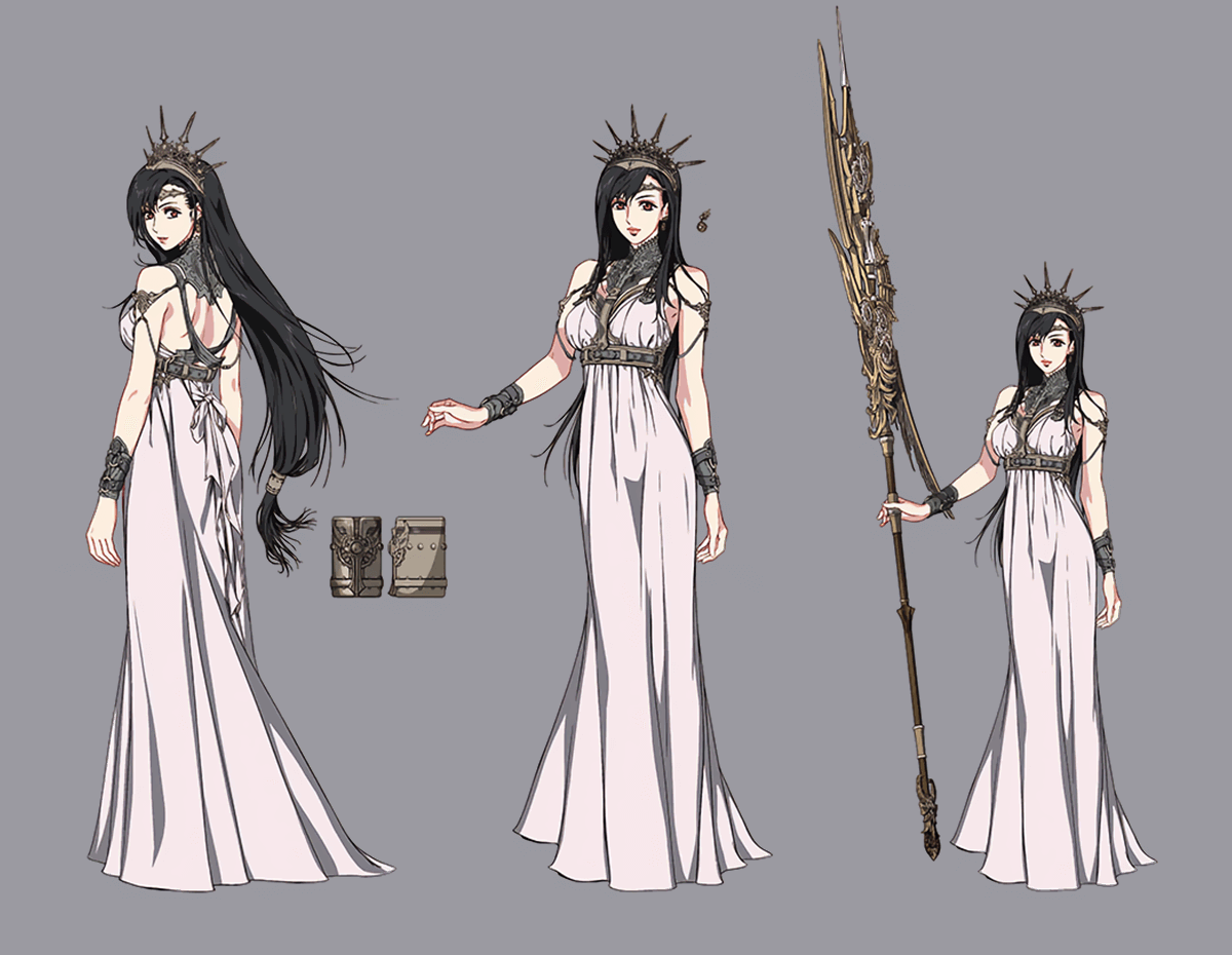 Tifa's Loveless Costume Art from Final Fantasy VII Rebirth