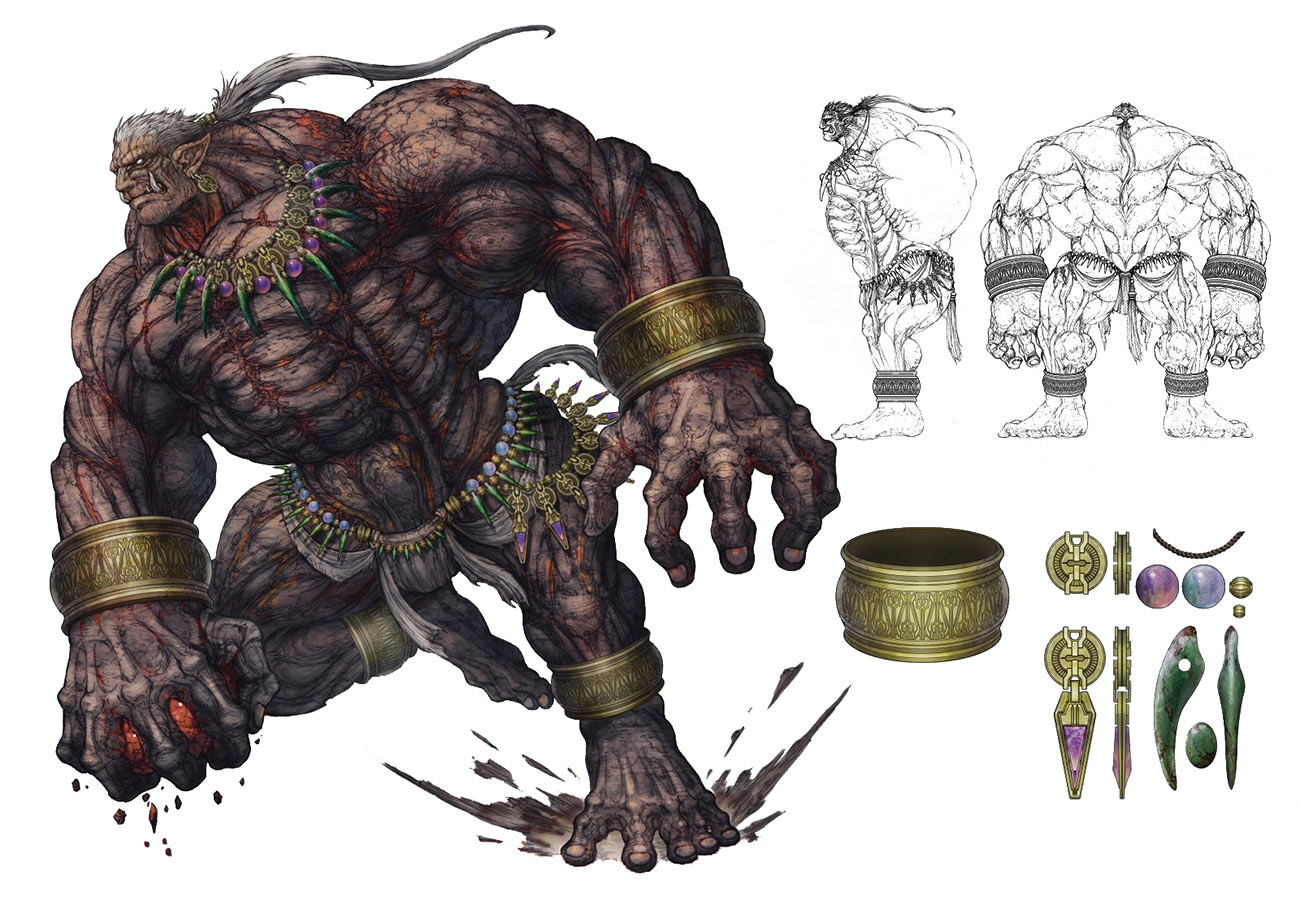 Titan Concept Art from Final Fantasy VII Rebirth