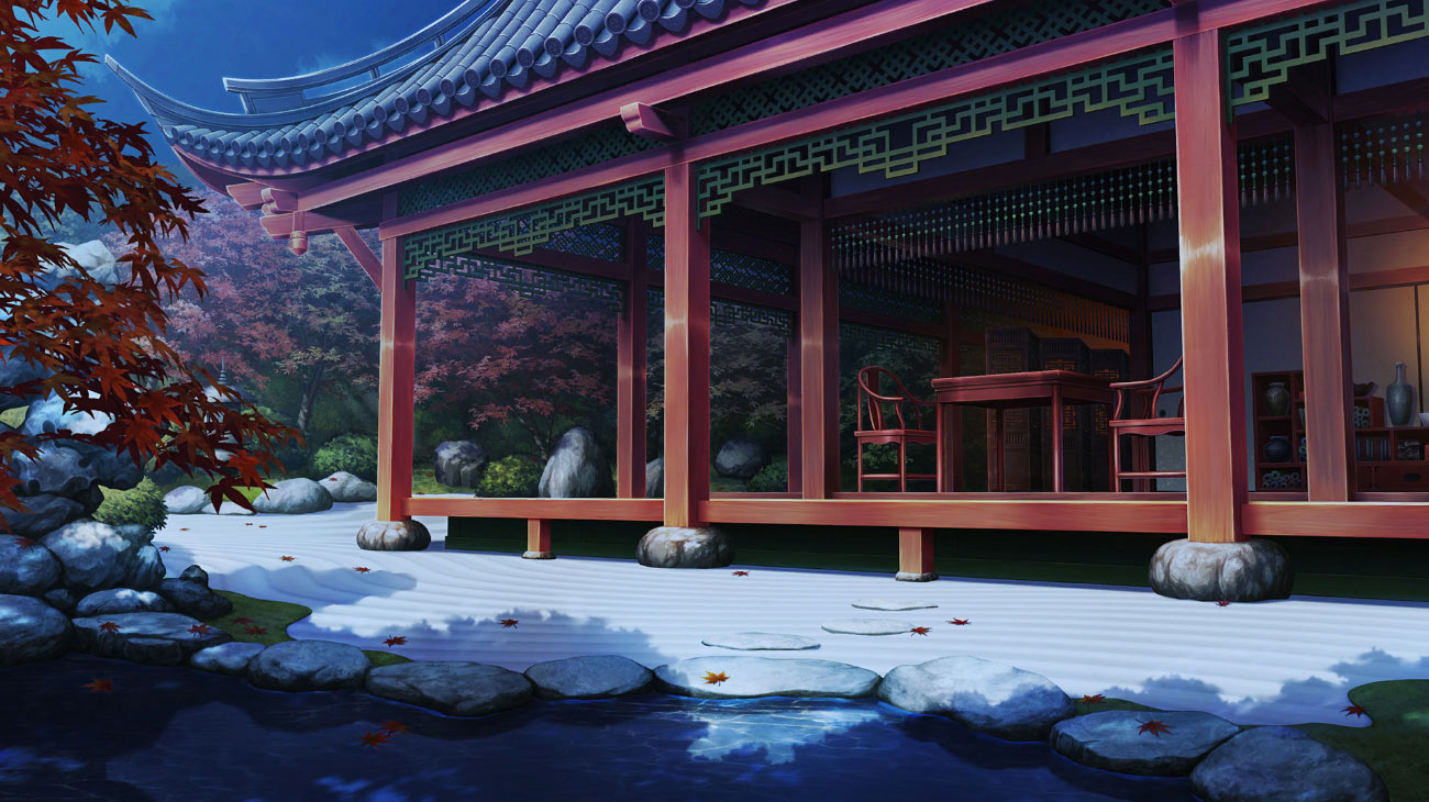 Akasaka Chinese Residence (Night) Art from Fate/Samurai Remnant