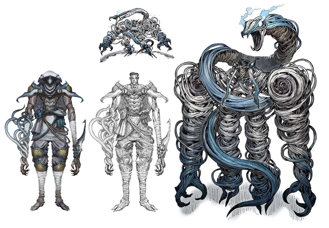 Assassin Snake Form Art from Fate/Samurai Remnant