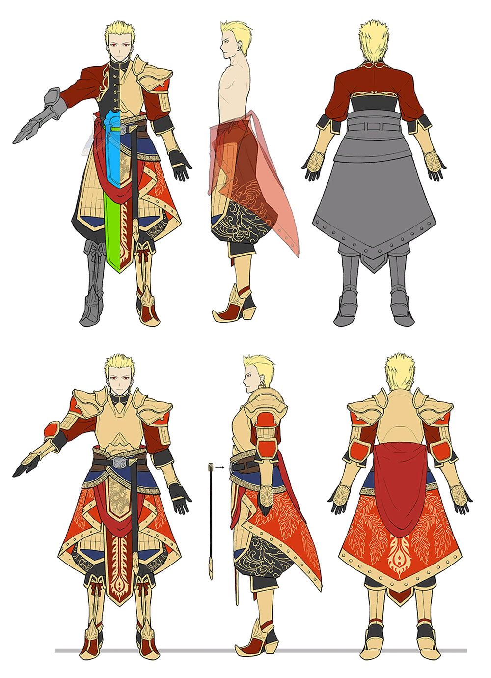 Boss (Armor) Concept Art from Fate/Samurai Remnant