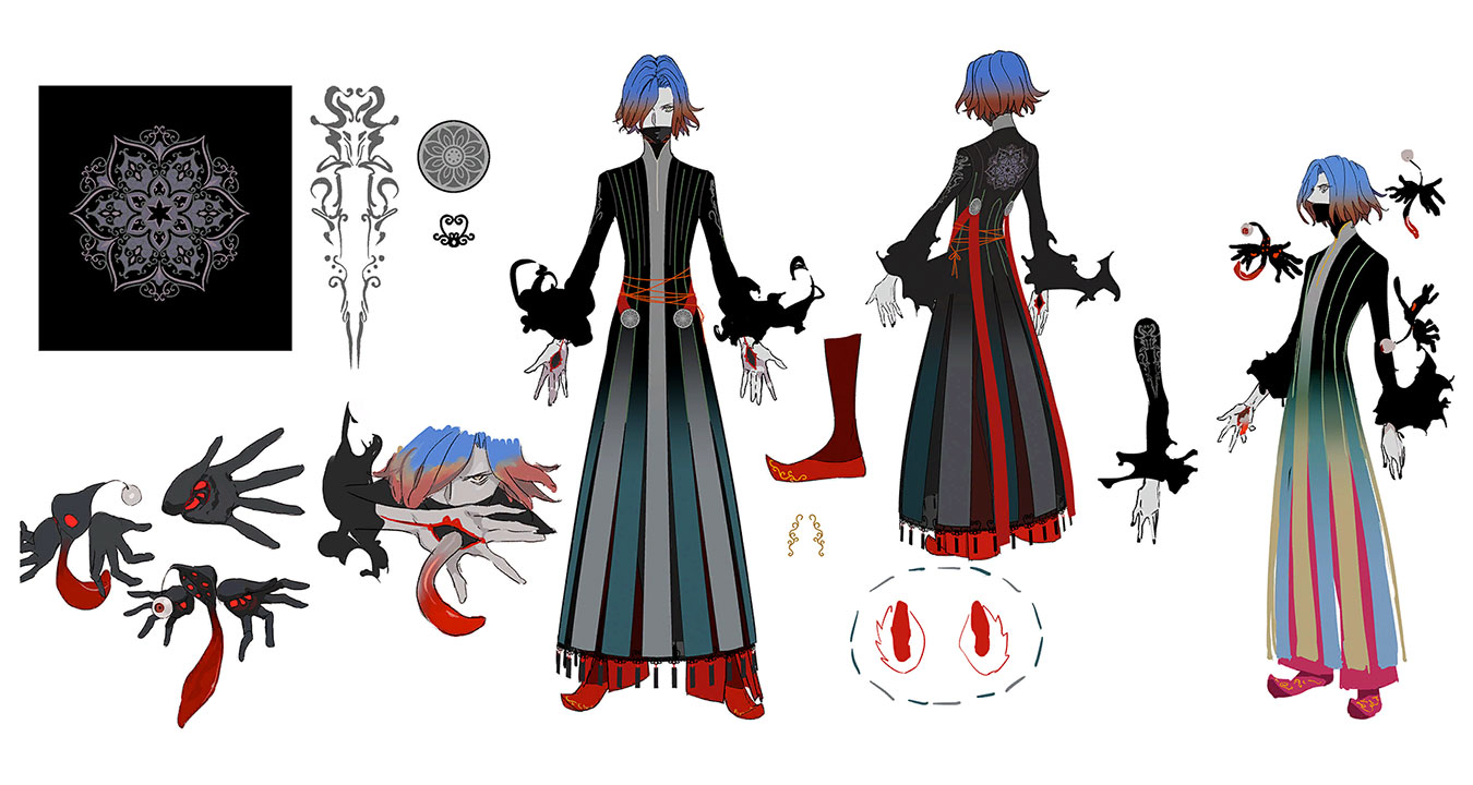 Caster Concept Art from Fate/Samurai Remnant