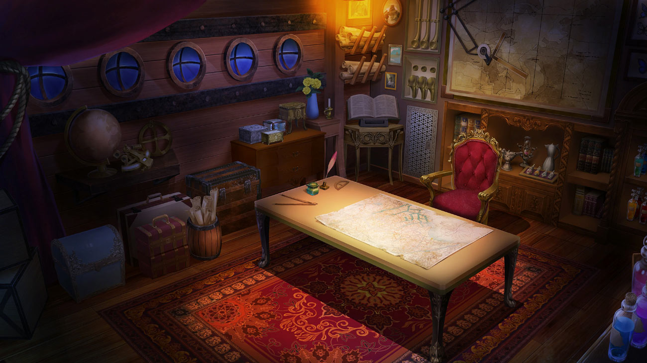 Galleon Captain's Cabin Art from Fate/Samurai Remnant