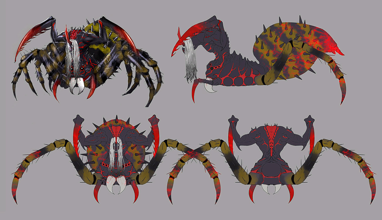 Giant Joro Spider Art from Fate/Samurai Remnant