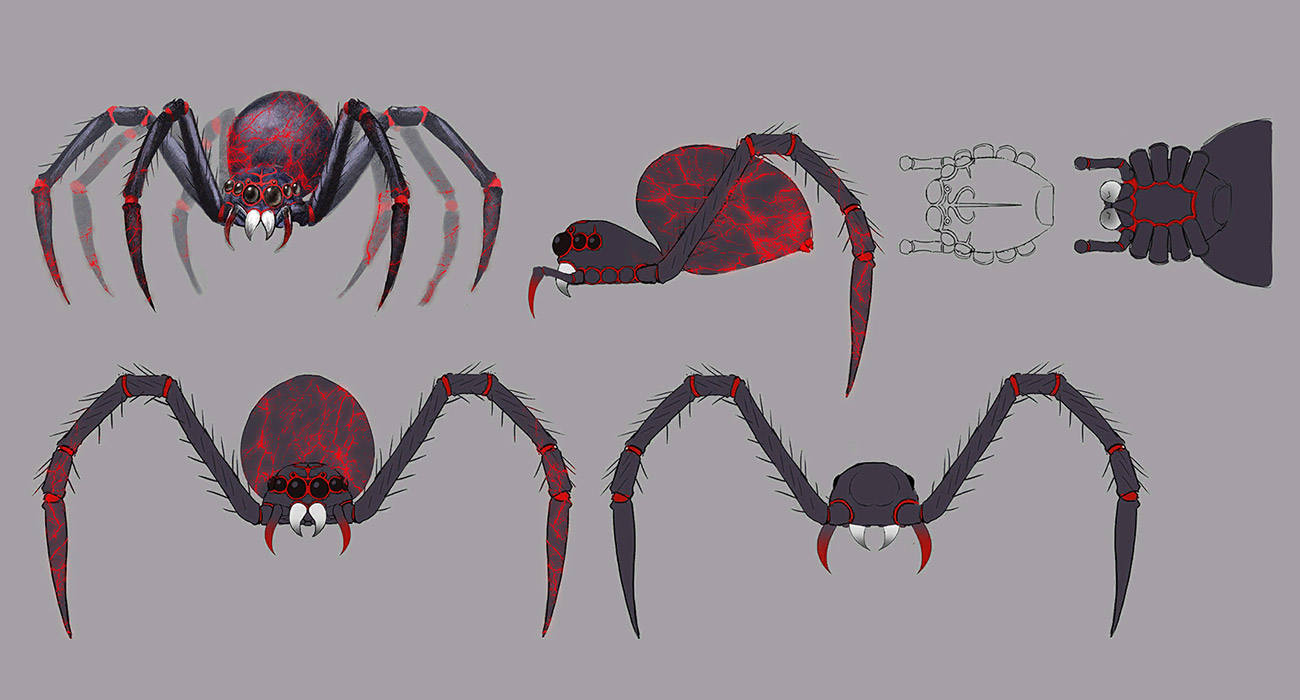 Giant Spider Concept Art from Fate/Samurai Remnant