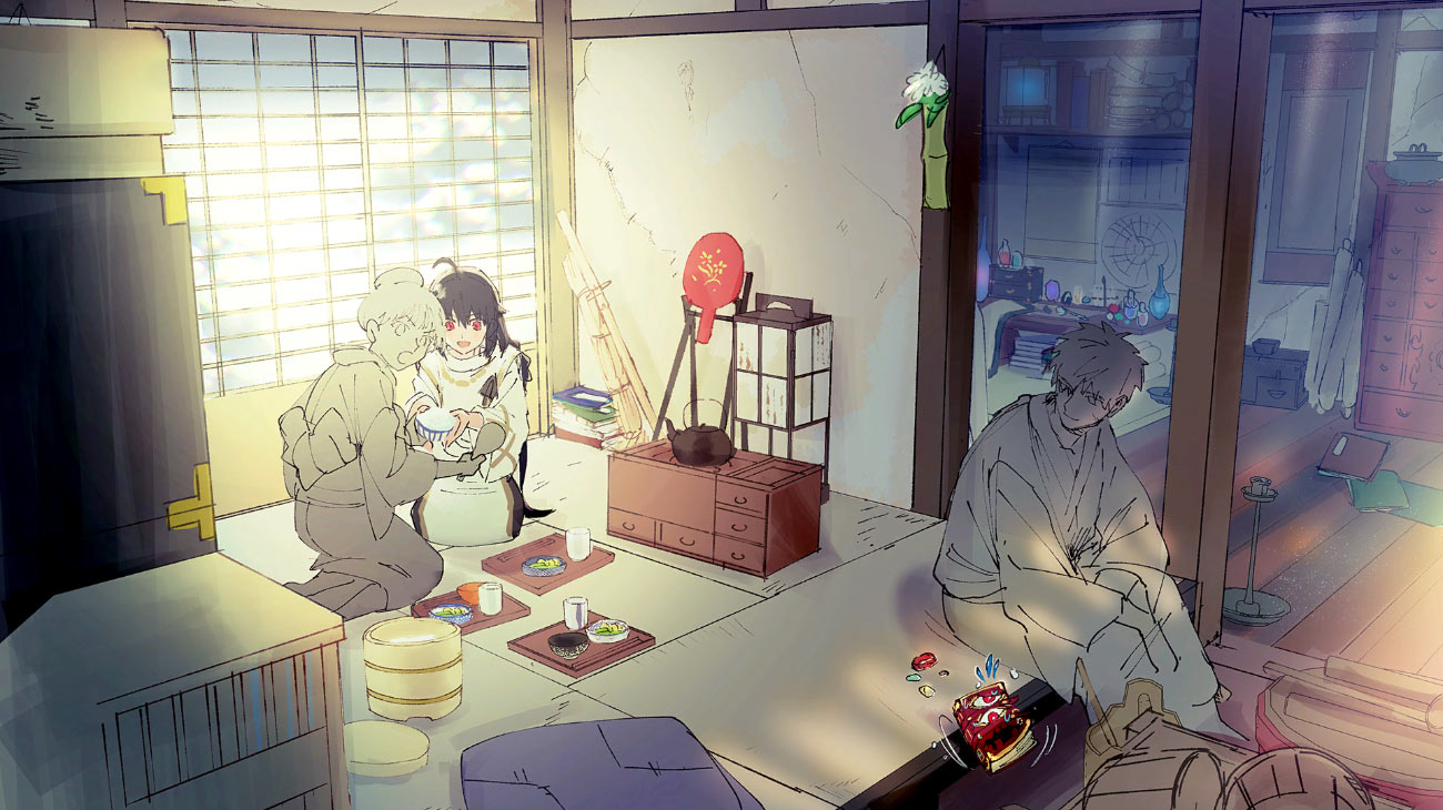 Lunchtime at Home Art from Fate/Samurai Remnant