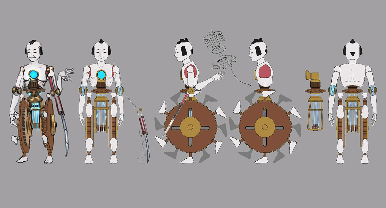 Mechanical Doll Concept Art from Fate/Samurai Remnant