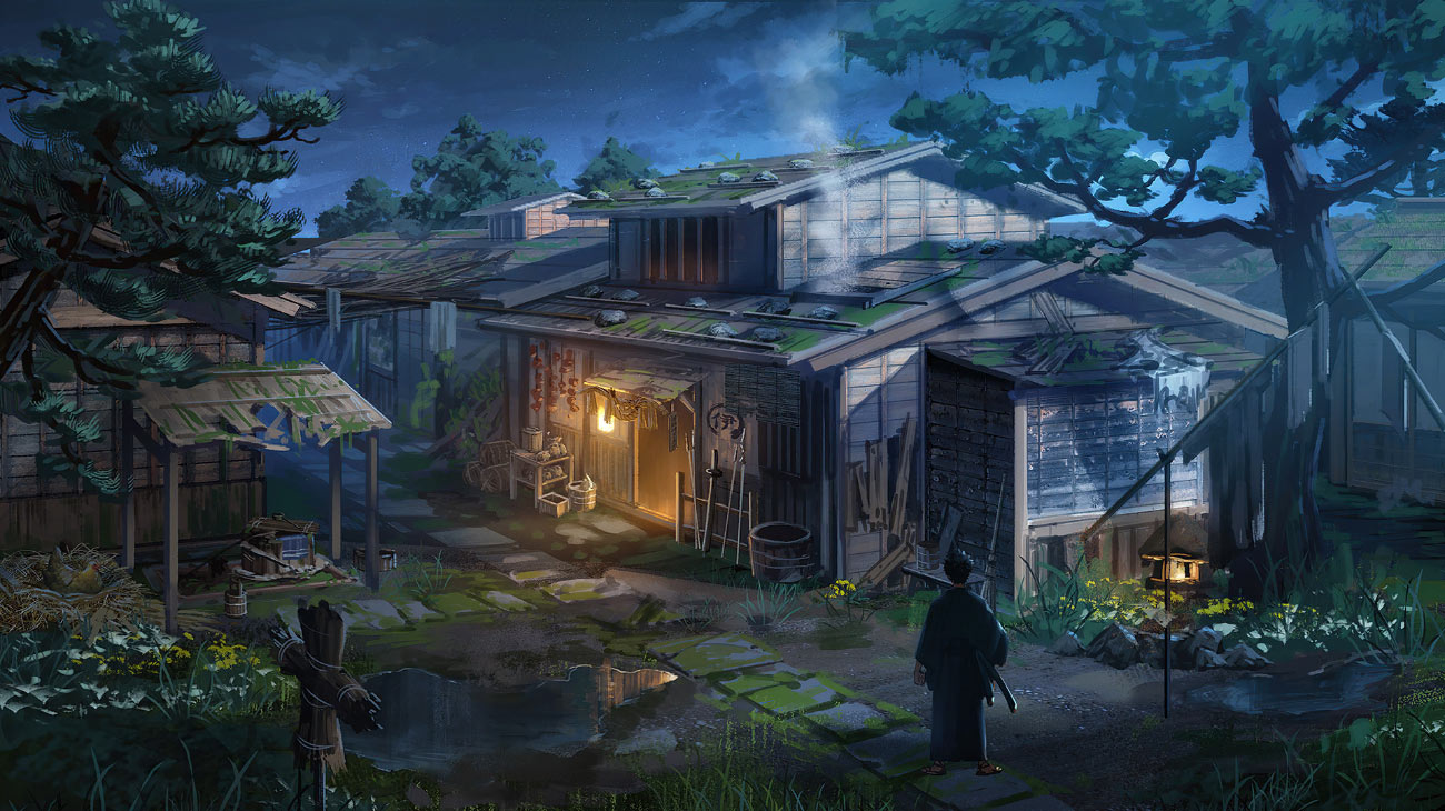 Miyamoto Iori's House (Night) Art from Fate/Samurai Remnant