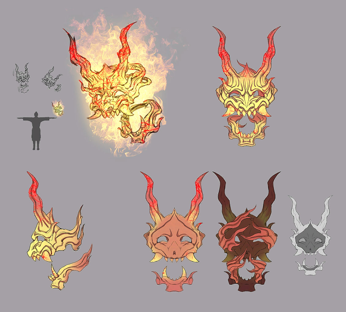 Oni-bi Concept Art from Fate/Samurai Remnant