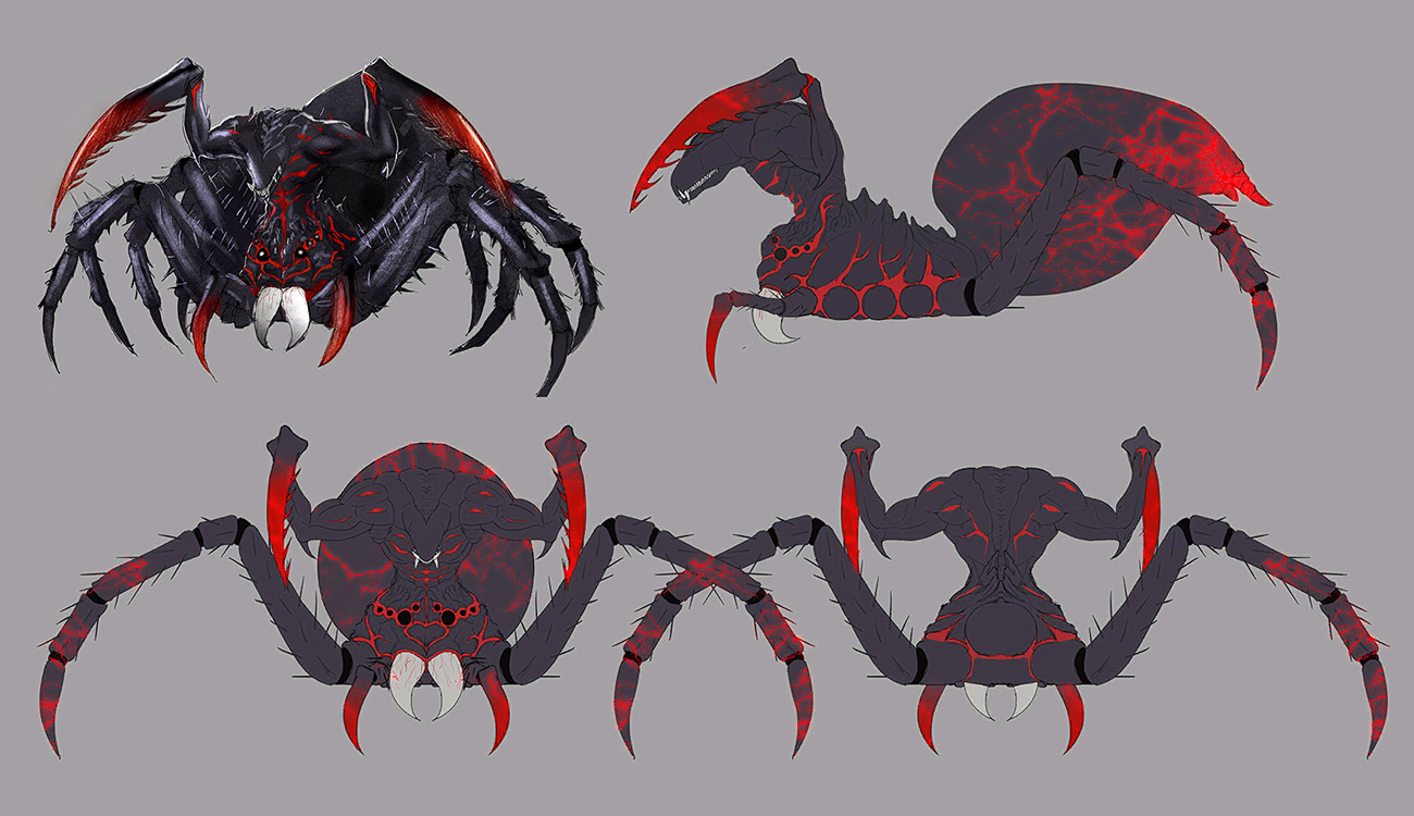 Phantom Spider Concept Art from Fate/Samurai Remnant