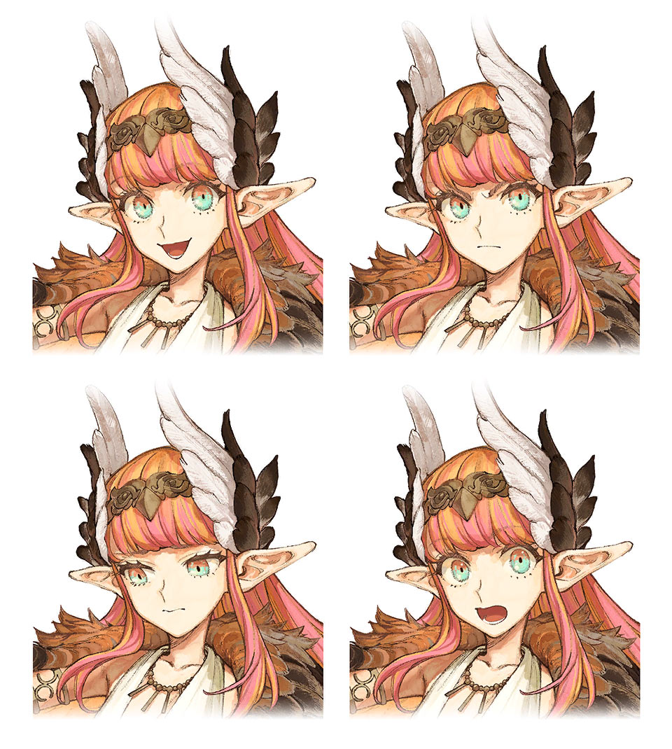 Rogue Caster Expressions Art from Fate/Samurai Remnant