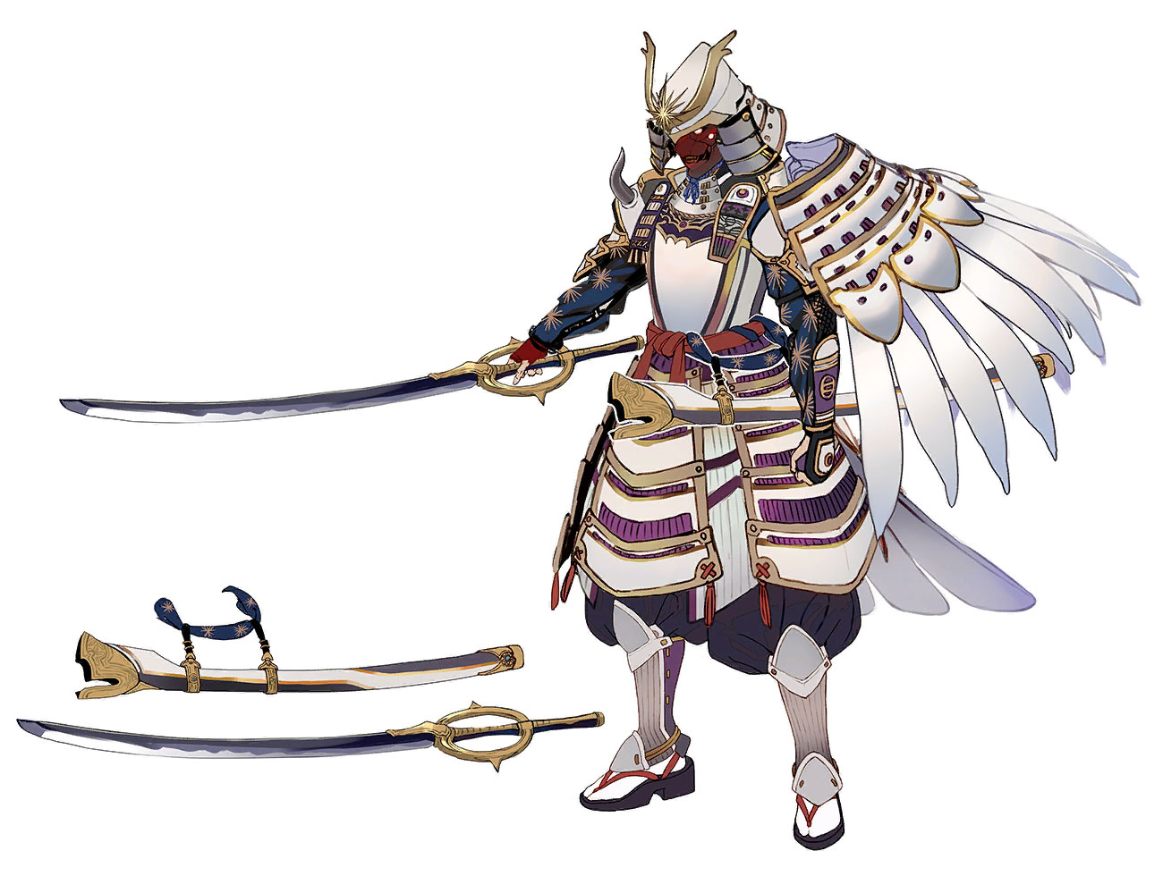 Rogue Saber Concept Art from Fate/Samurai Remnant
