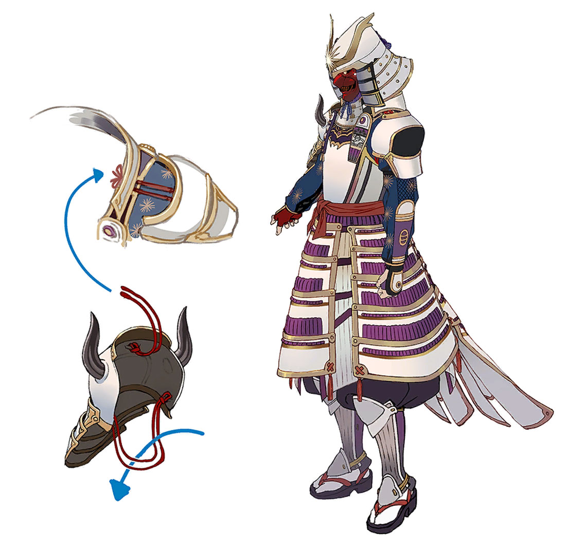 Rogue Saber Outfit Art from Fate/Samurai Remnant