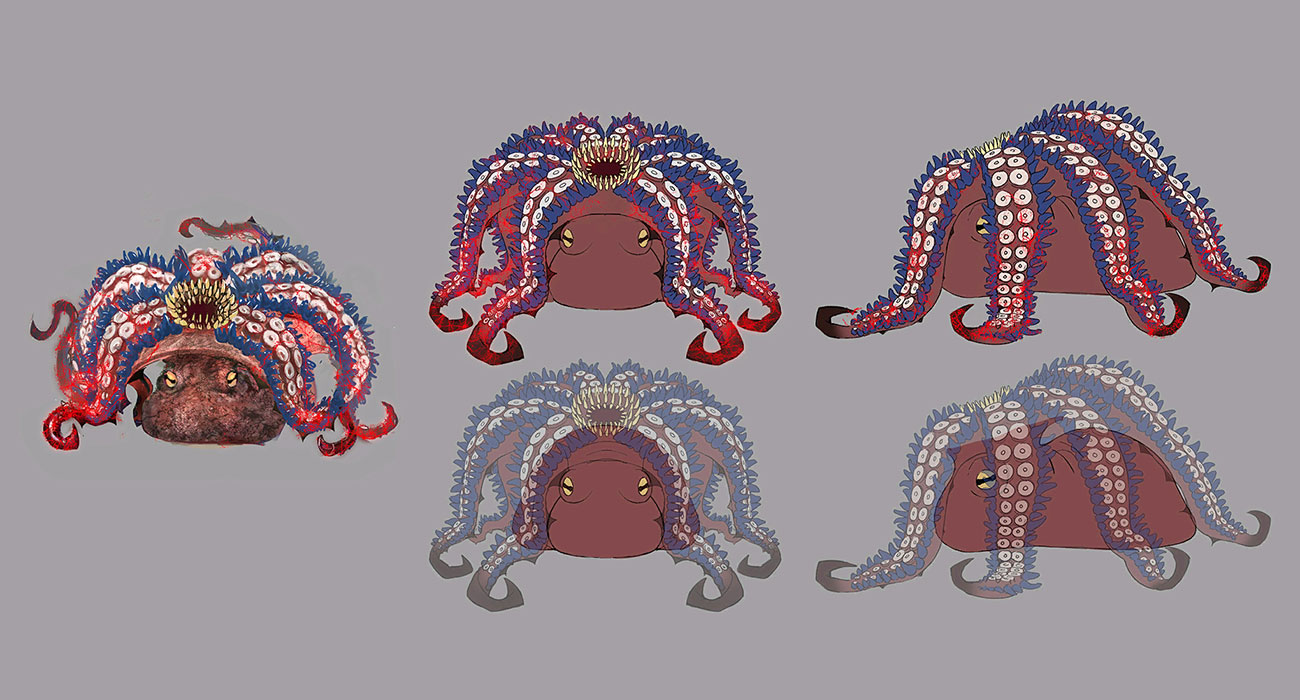 Sea Fiend Concept Art from Fate/Samurai Remnant