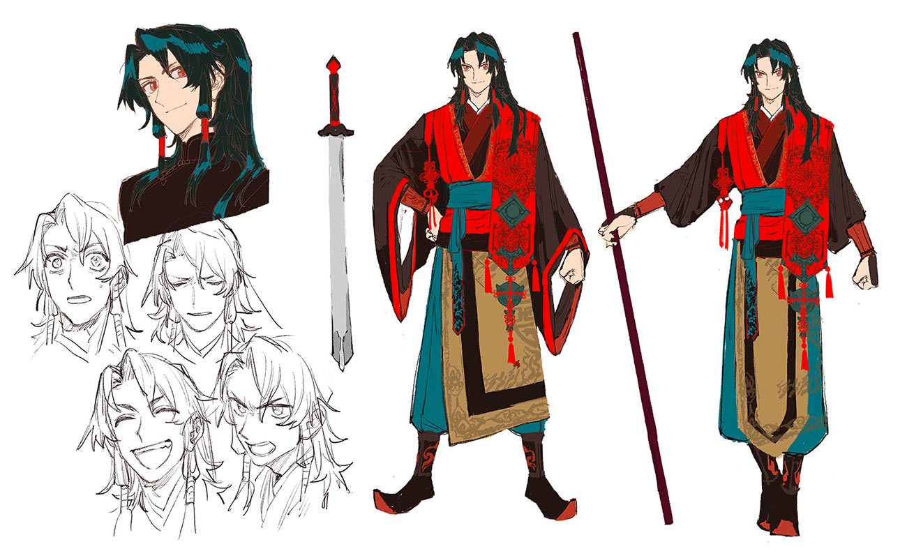 Zheng Chenggong Concept Art from Fate/Samurai Remnant