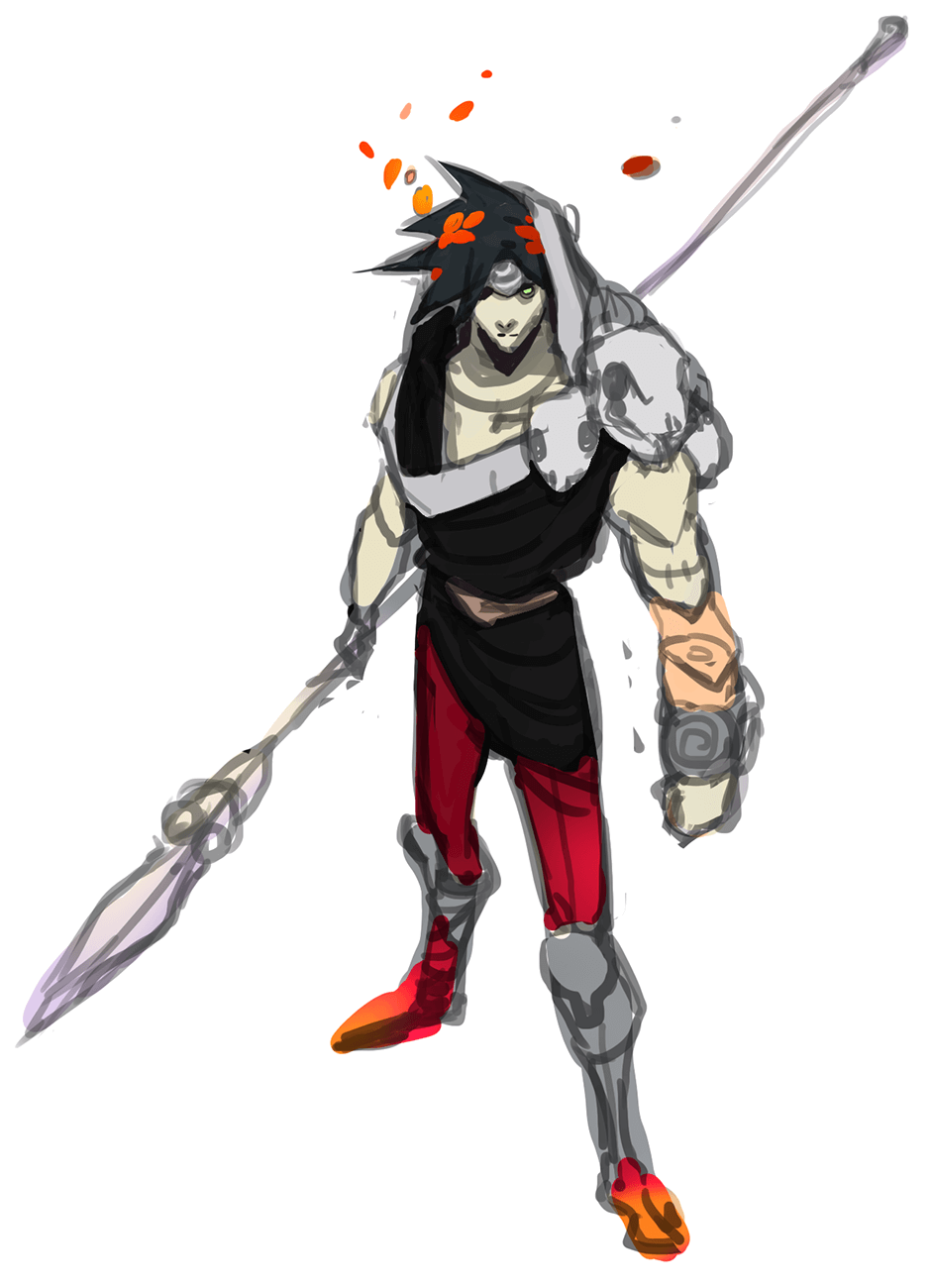 Zagreus Early Sketch from Hades
