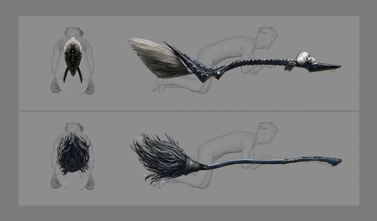 Broom Concept Art from Hogwarts Legacy