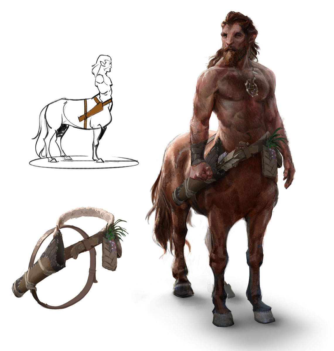 Centaur Concept Art from Hogwarts Legacy