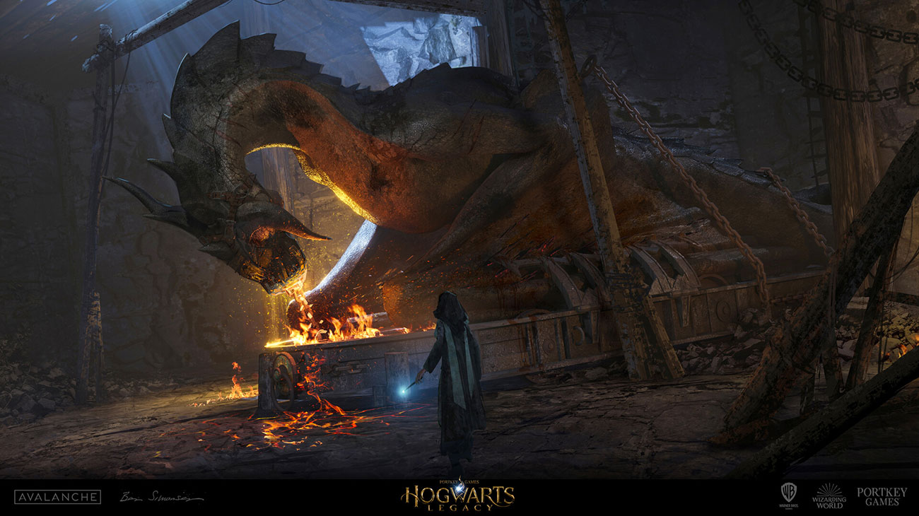 Dragon Prison Art from Hogwarts Legacy