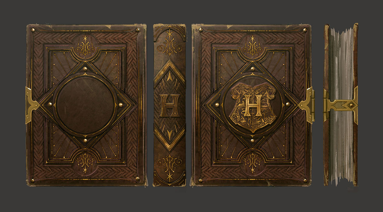 Field Guide Book Art from Hogwarts Legacy